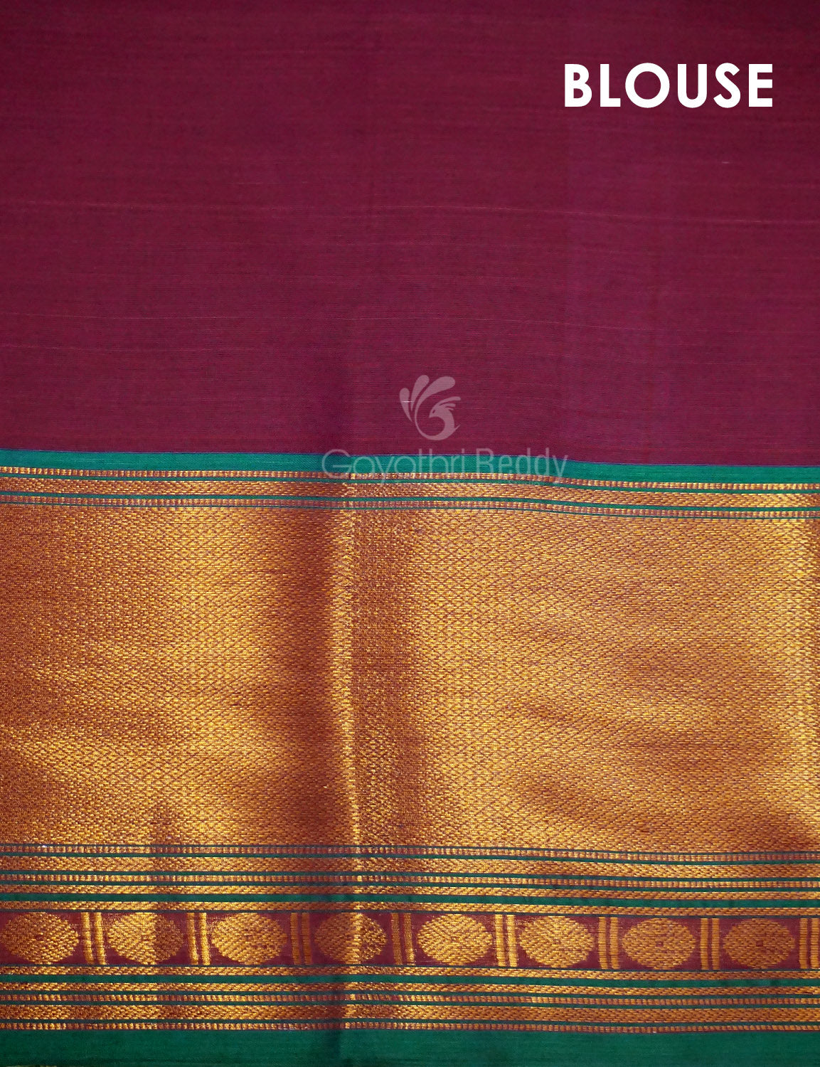 Kalanetha Magenta Pink Colour Zari Kanchi Style Pure Narayanpet Cotton Saree By Gayathri Reddy Designer Studio