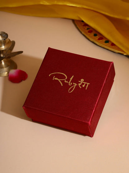 Ruby Raang Traditional Gold Earrings