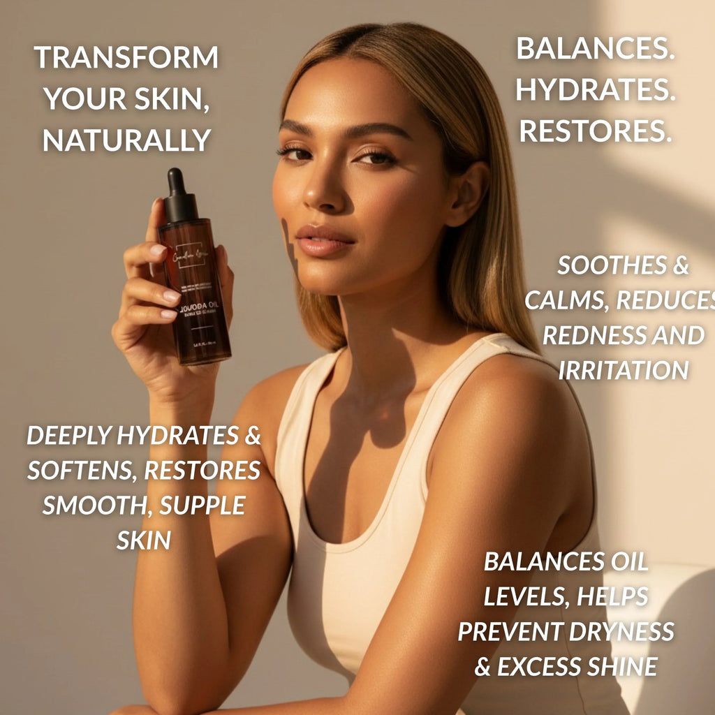 Canadian Grace 100% Organic Jojoba Oil – Cold-Pressed, Pure & Premium for Skin Hydration & Healthier, Fuller-Looking Hair