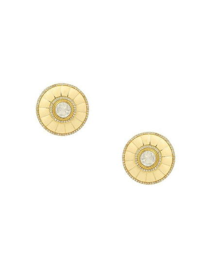 Women's Kundan Pearl earrings - Ruby Raang