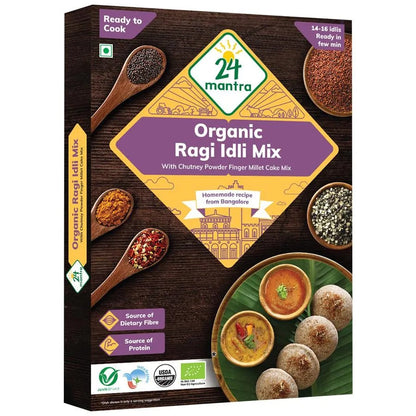 24 Mantra Organic Ready to Cook Ragi Idli Mix