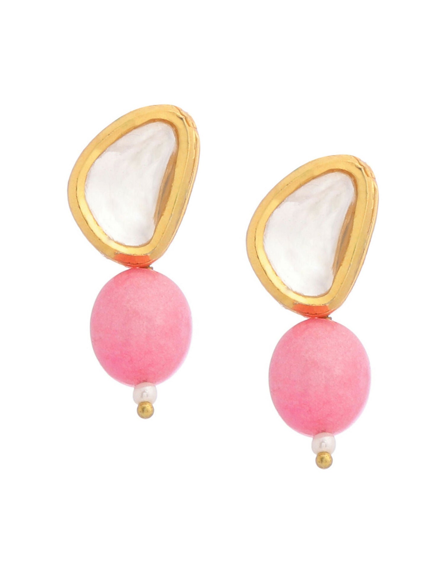 Ruby Raang Pink Kundan Studs