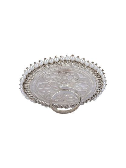 Joban Fashion Women Round Shape Silver Tone Ring