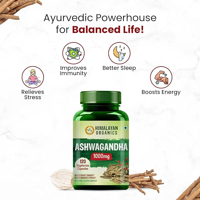 Himalayan Organics Ashwagandha 120 Capsules
