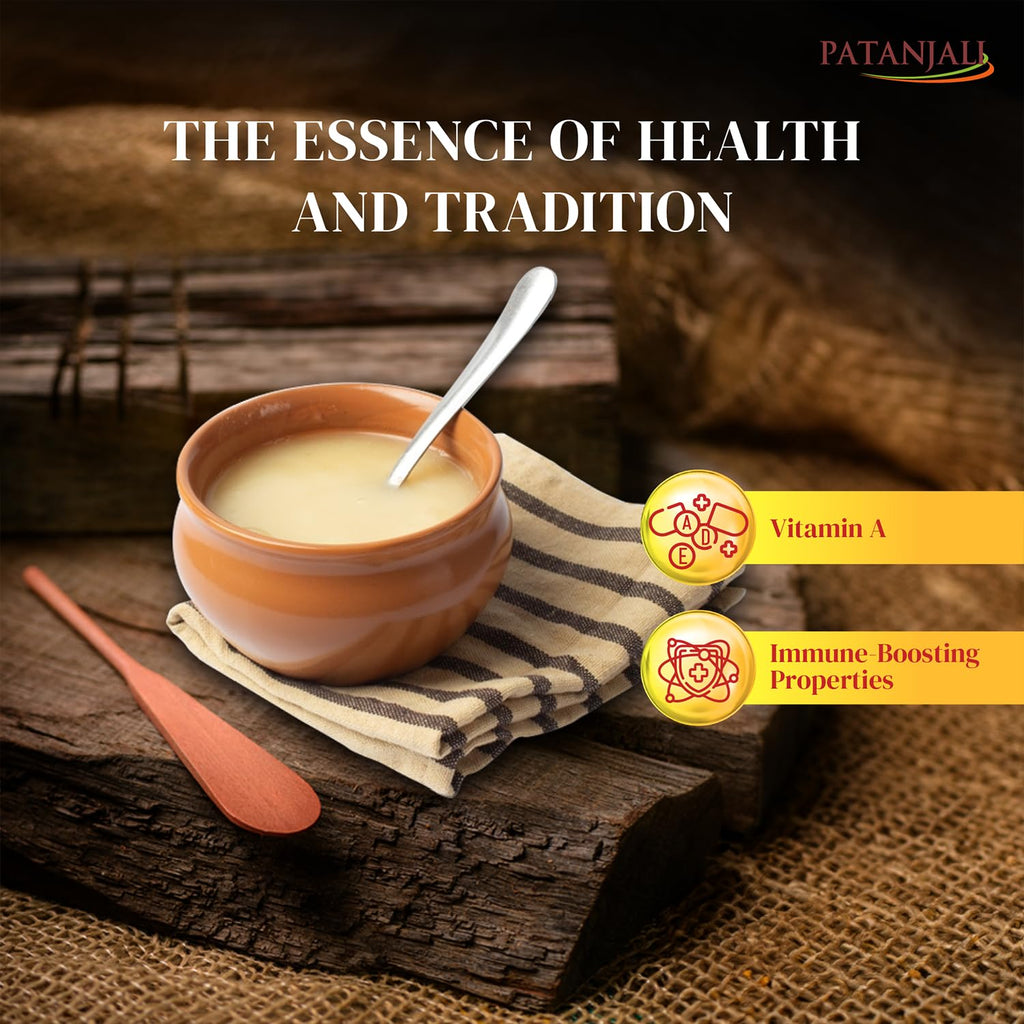 Patanjali Pure Cow Ghee Natural & Healthy, 1L