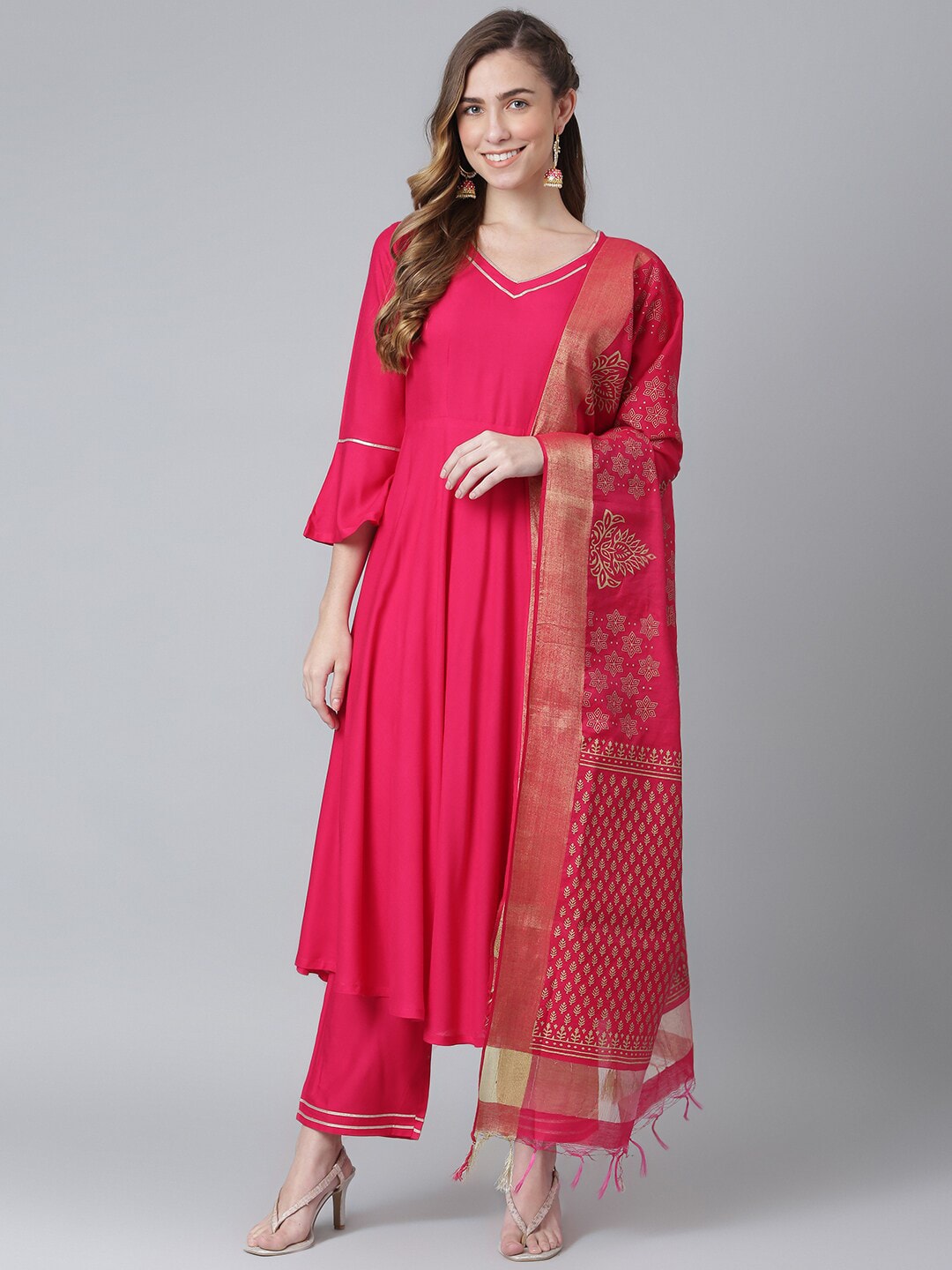 Khushal K Gotta Patti Kurta with Palazzos & With Dupatta