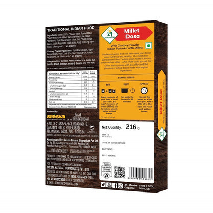 24 Mantra Ready to Cook Millet Dosa Mix
