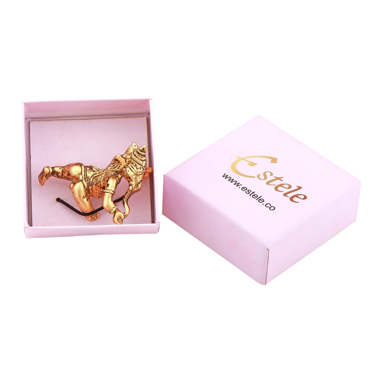 Estele Gold-Polished Spiritual Lord Bal Ganesha Idol for Gifts & HouseWarming/Home/Office Decors