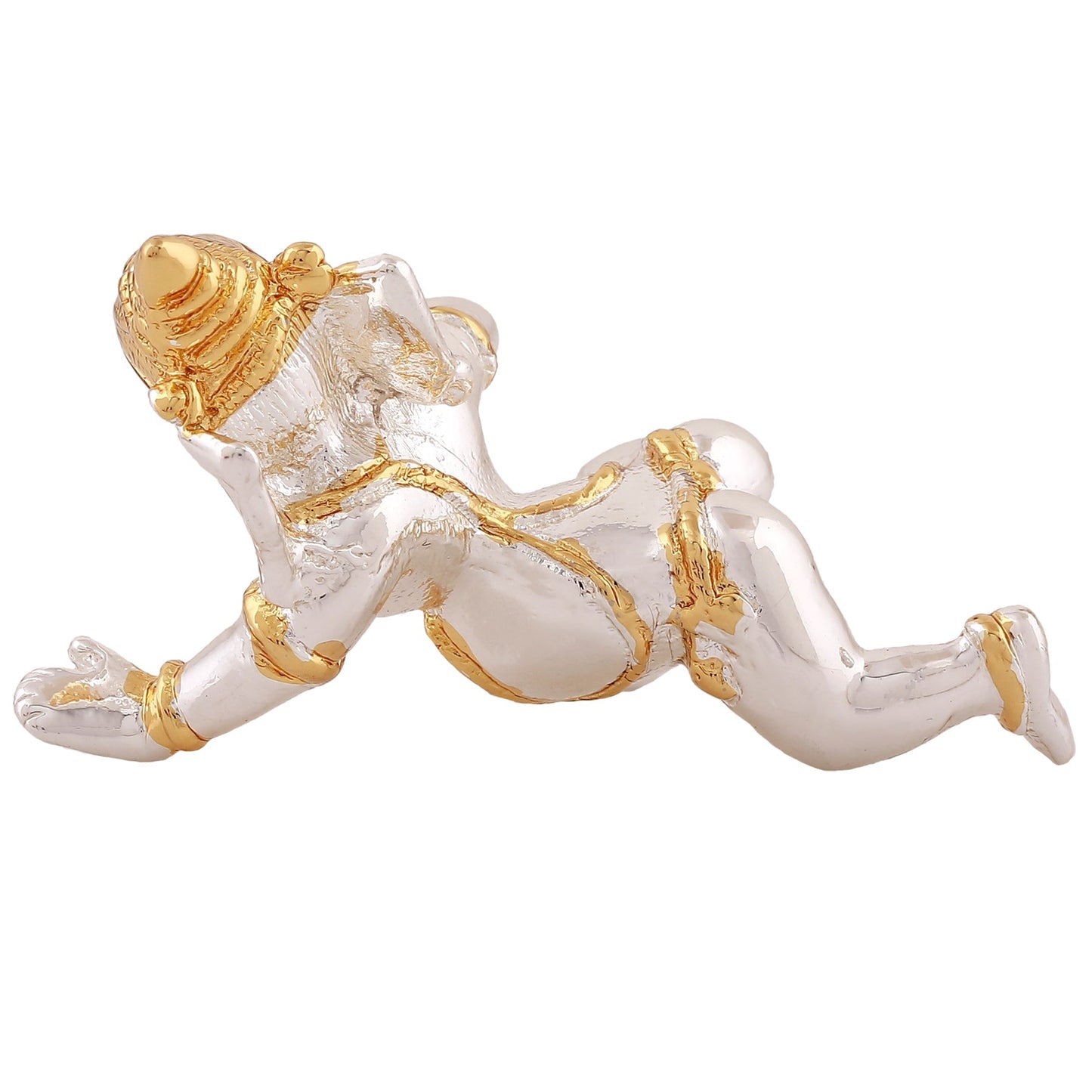Estele Gold-Polished Spiritual Lord Bal Ganesha Idol for Gifts & HouseWarming/Home/Office Decors