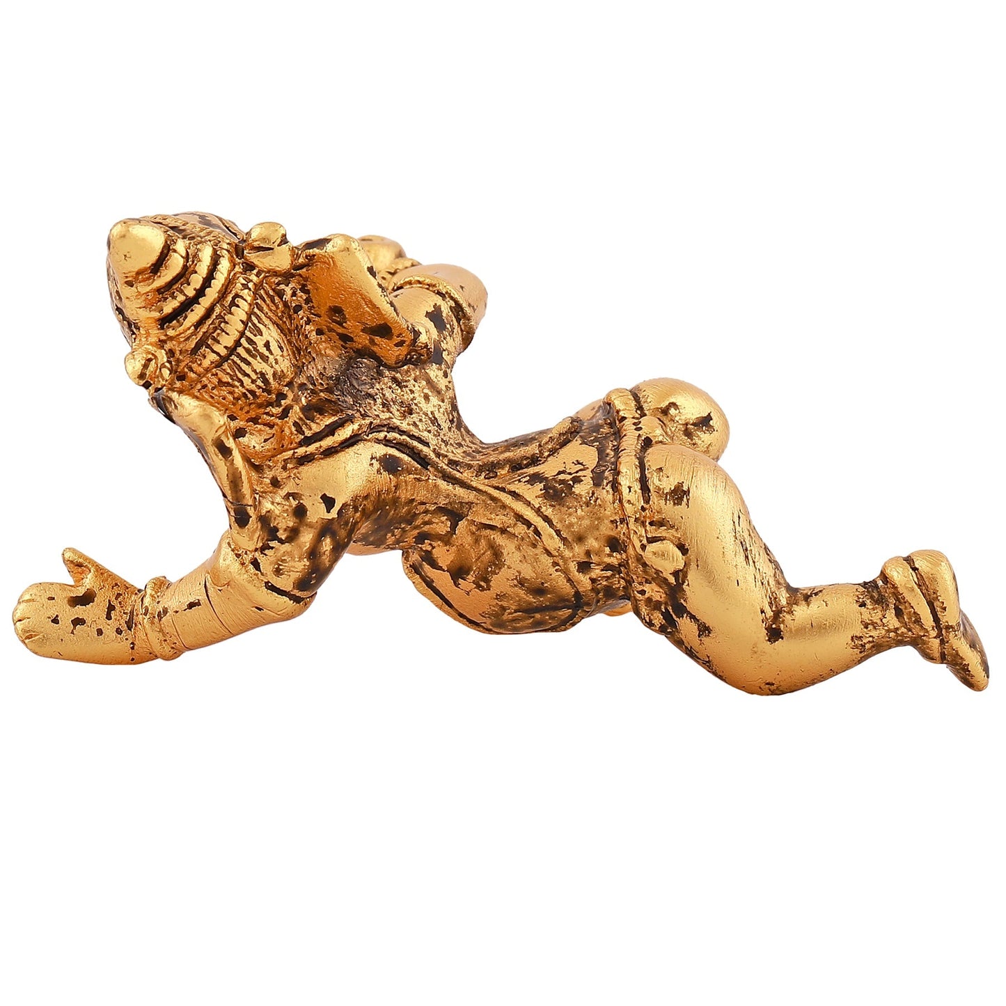 Estele Gold-Polished Spiritual Lord Bal Ganesha Idol for Gifts & HouseWarming/Home/Office Decors