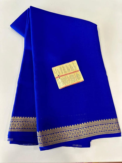 90 gm Thickness Pure Mysoore Silk Saree