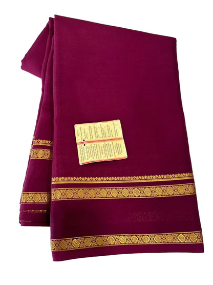 90 gm Thickness Pure Mysoore Silk Saree