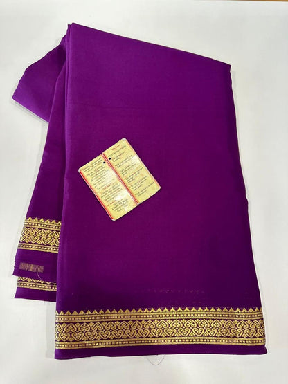 90 gm Thickness Pure Mysoore Silk Saree