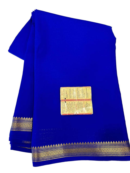 90 gm Thickness Pure Mysoore Silk Saree