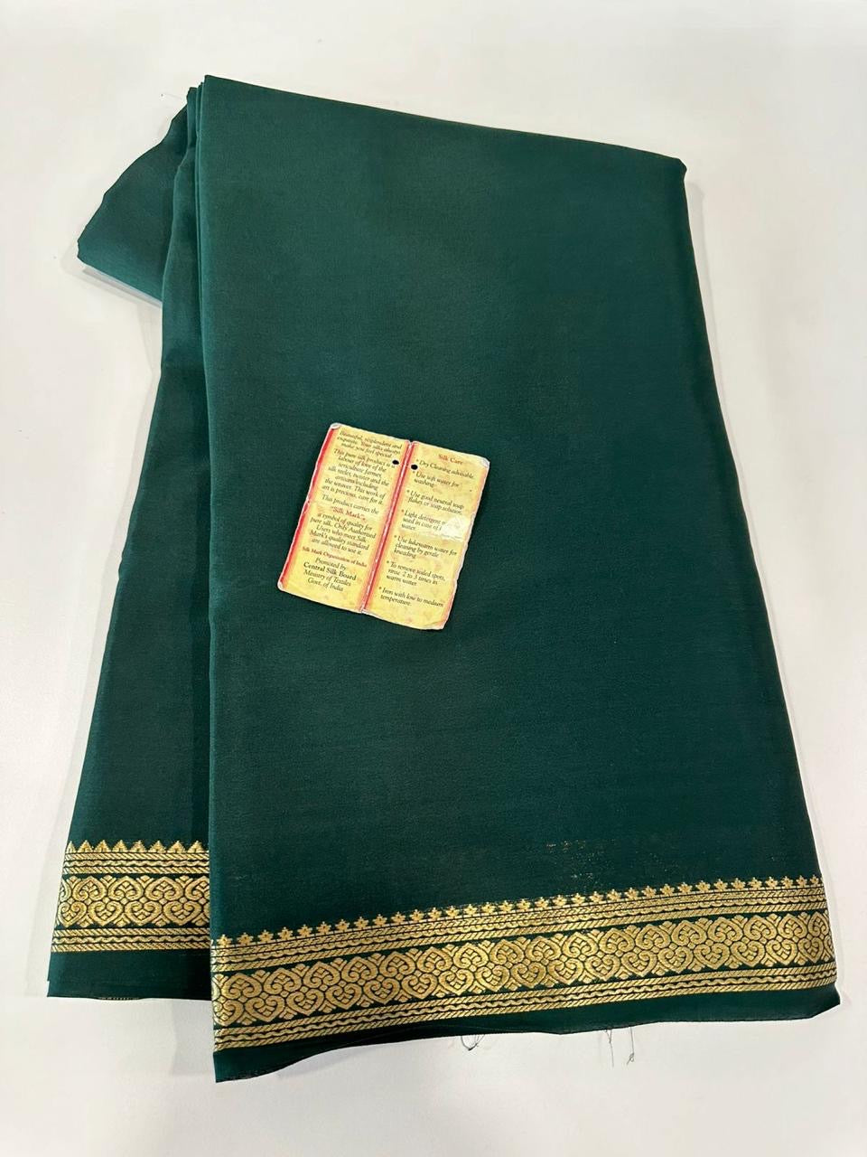 90 gm Thickness Pure Mysoore Silk Saree