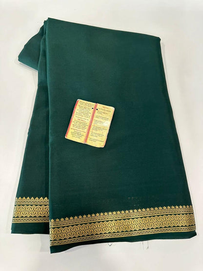 90 gm Thickness Pure Mysoore Silk Saree