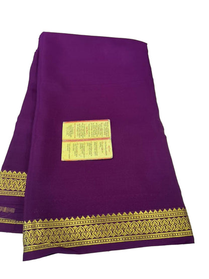 90 gm Thickness Pure Mysoore Silk Saree