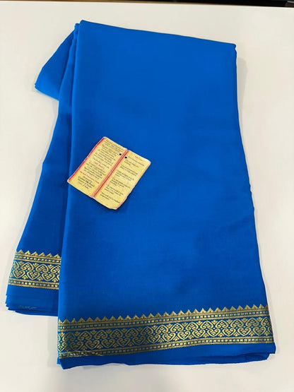 90 gm Thickness Pure Mysoore Silk Saree