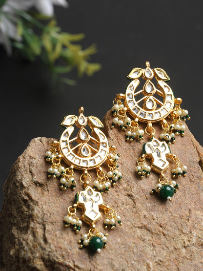 Kundan Earrings - Ruby Raang