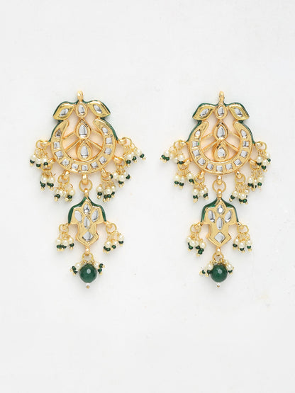 Kundan Earrings - Ruby Raang