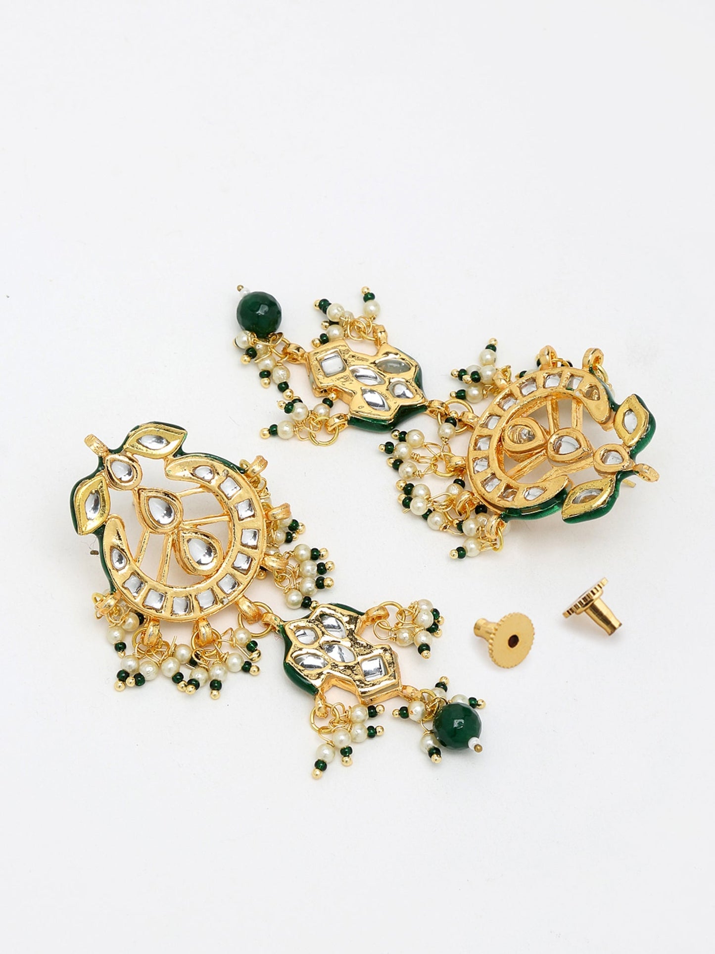 Kundan Earrings - Ruby Raang