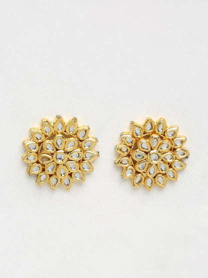 Kundan Studs - Ruby Raang