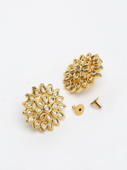 Kundan Studs - Ruby Raang