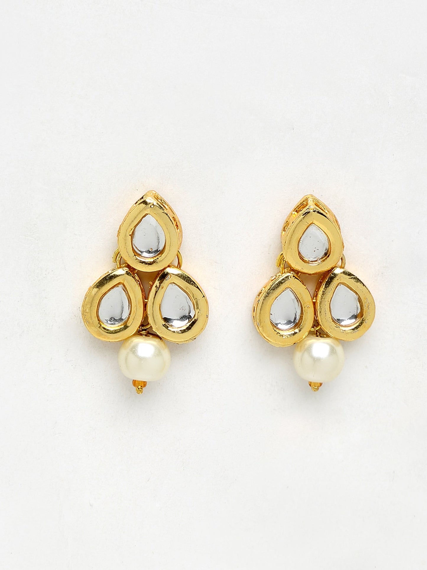 Kundan Studs - Ruby Raang