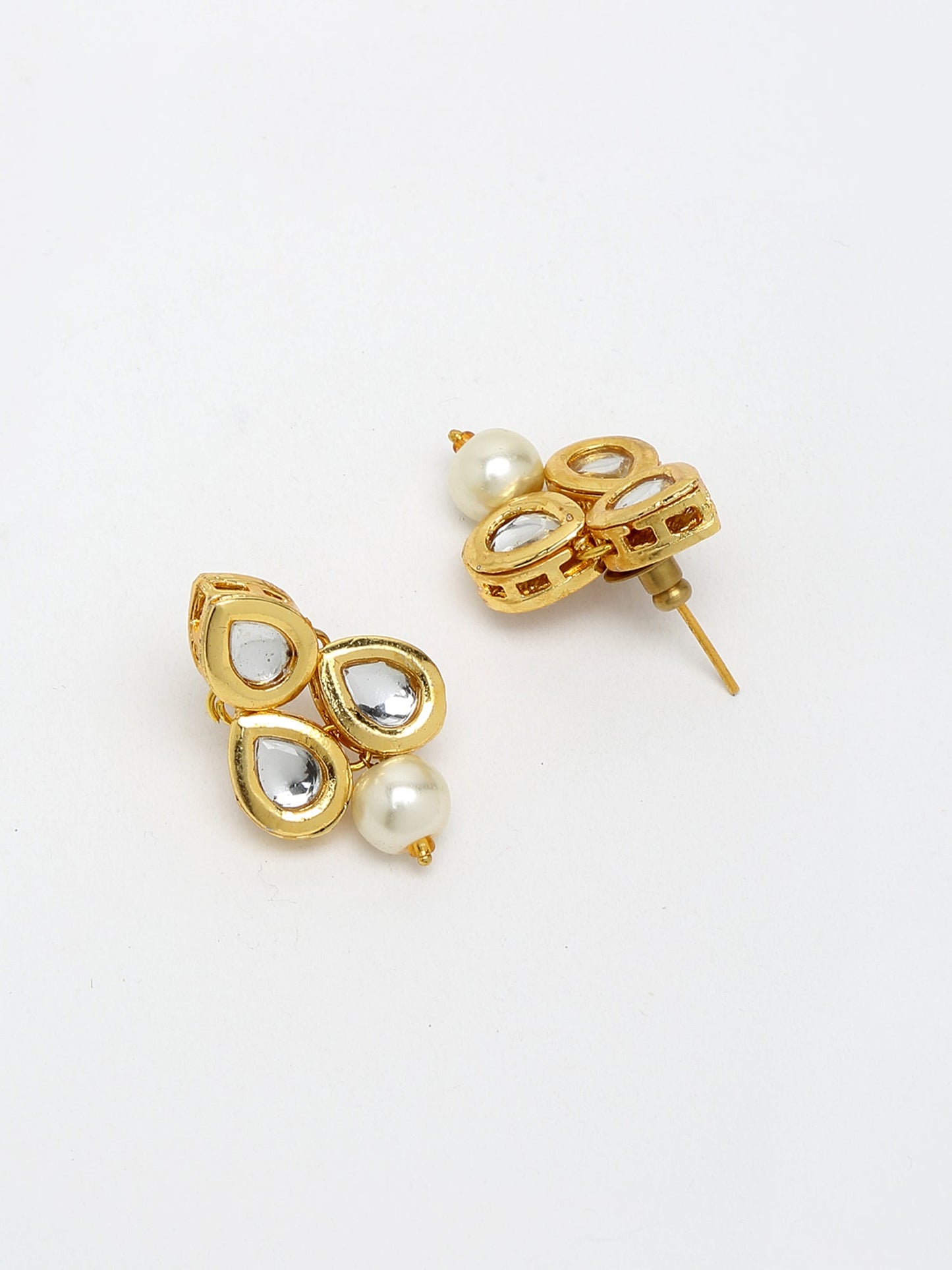 Kundan Studs - Ruby Raang