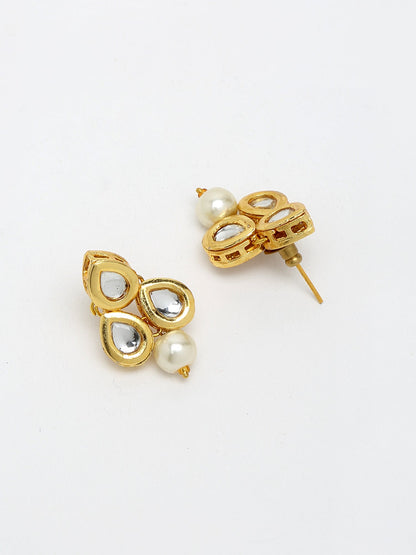 Kundan Studs - Ruby Raang