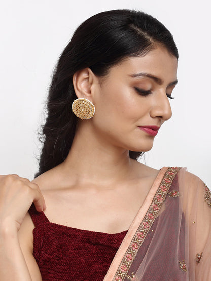 Kundan Earrings - Ruby Raang