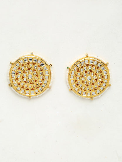 Kundan Earrings - Ruby Raang