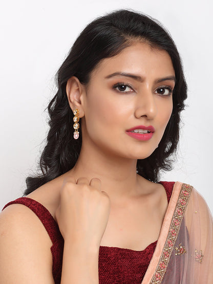 Kundan Earrings - Ruby Raang