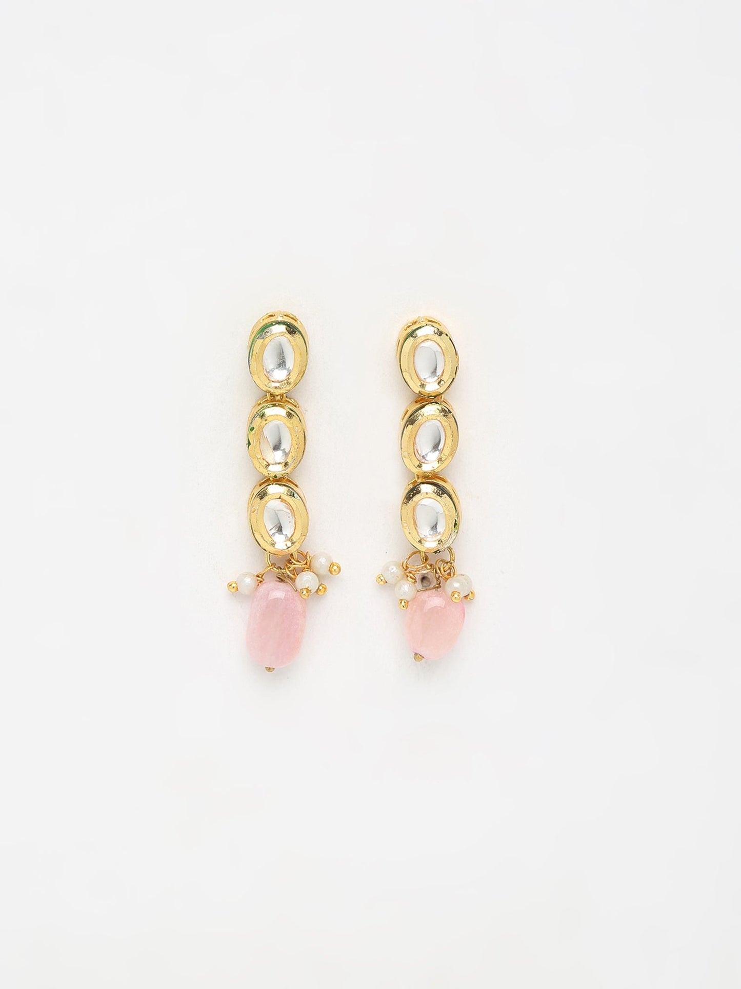 Kundan Earrings - Ruby Raang