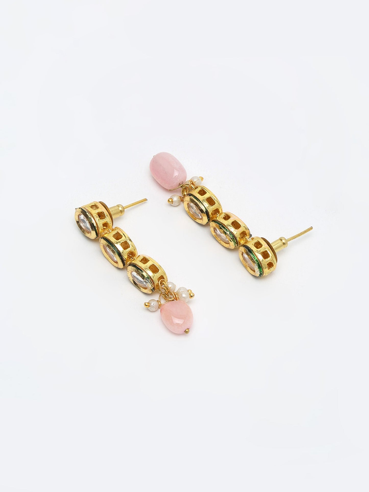 Kundan Earrings - Ruby Raang