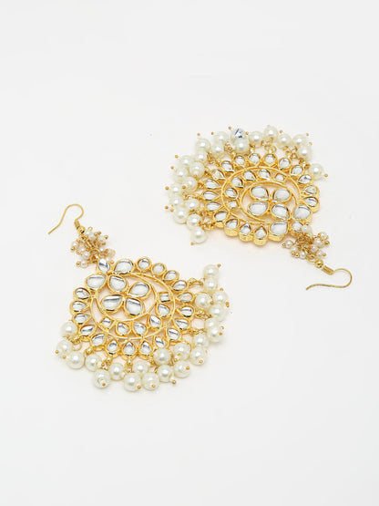 Kundan Earrings - Ruby Raang