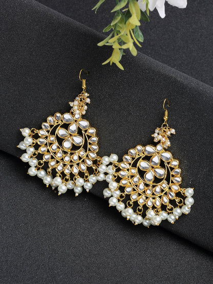 Kundan Earrings - Ruby Raang