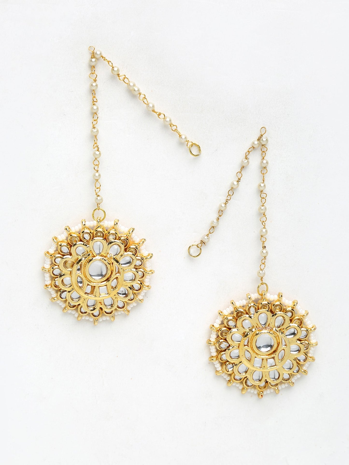 Kundan Studs - Ruby Raang