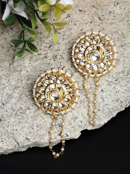 Kundan Studs - Ruby Raang