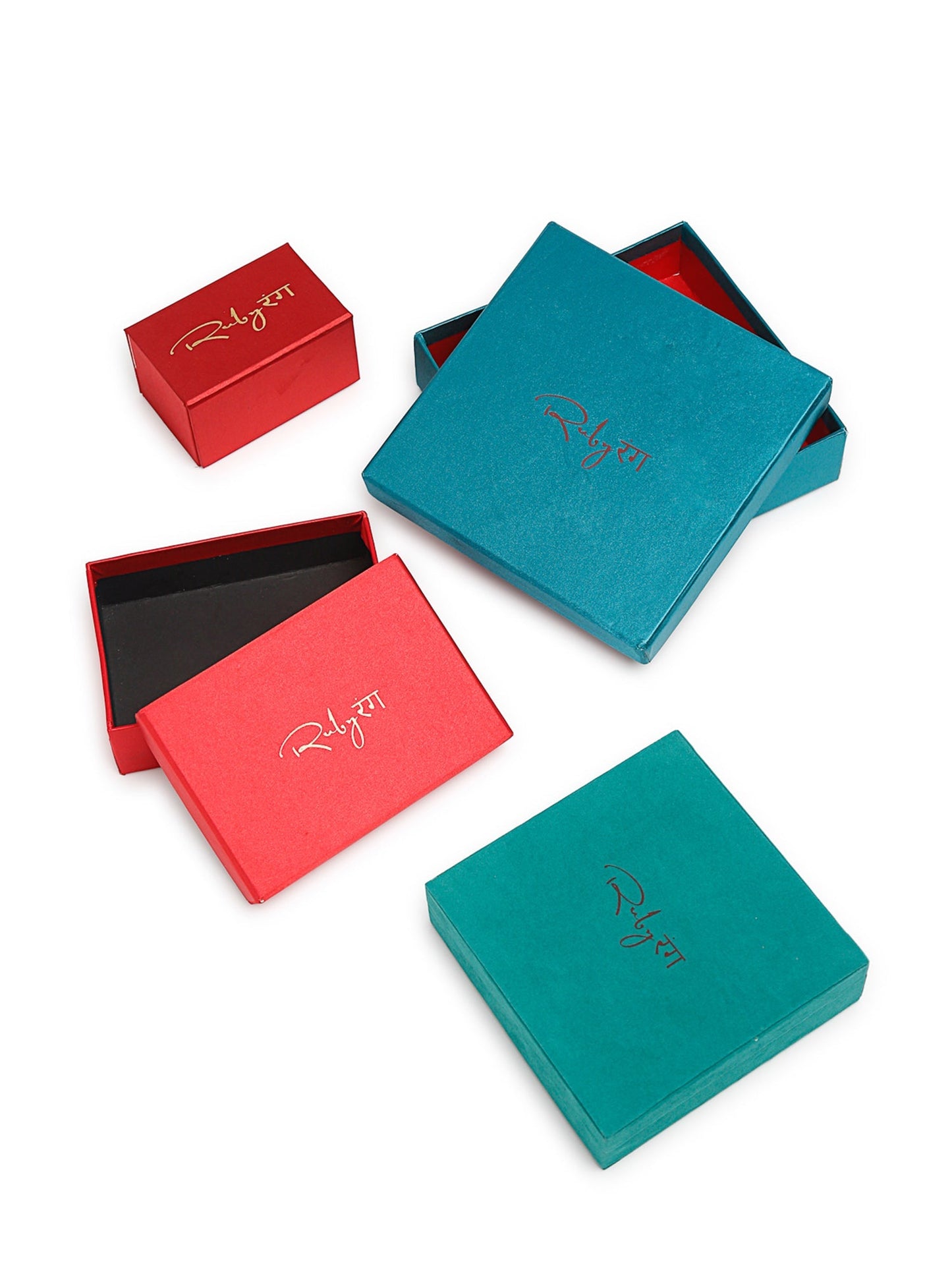 Kundan Studs - Ruby Raang