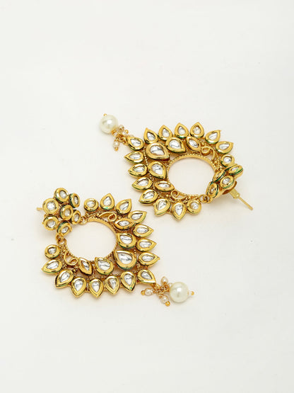 Kundan Earrings - Ruby Raang