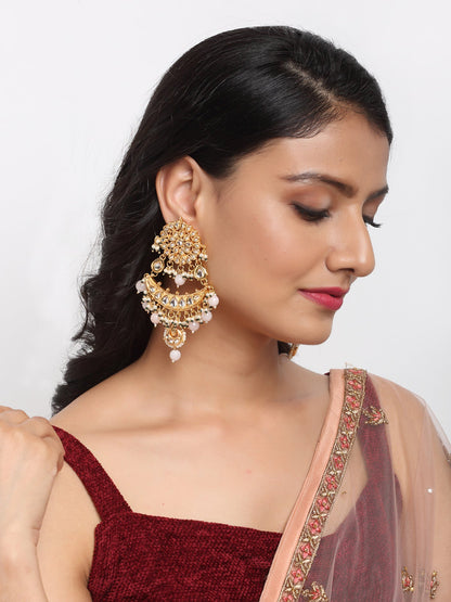 Kundan Earrings - Ruby Raang