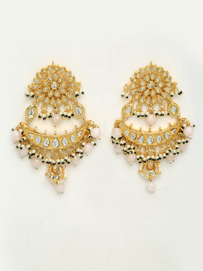 Kundan Earrings - Ruby Raang