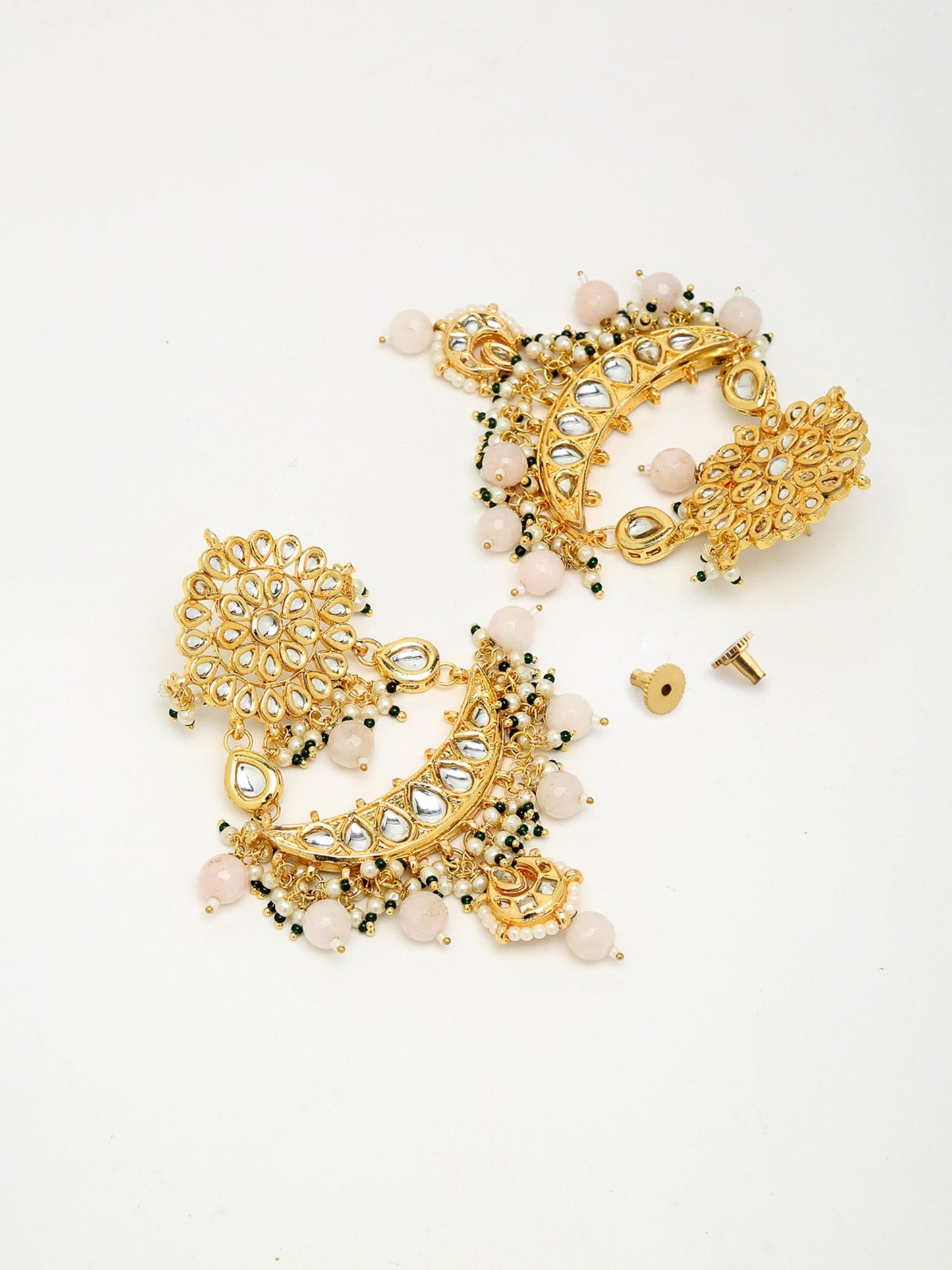 Kundan Earrings - Ruby Raang