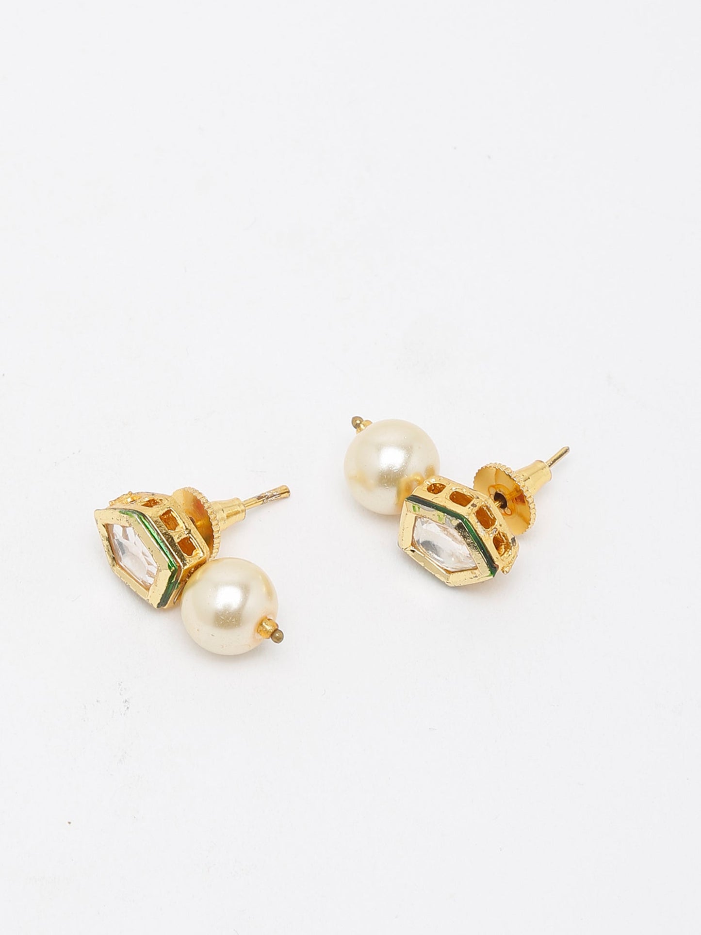 Kundan Studs - Ruby Raang