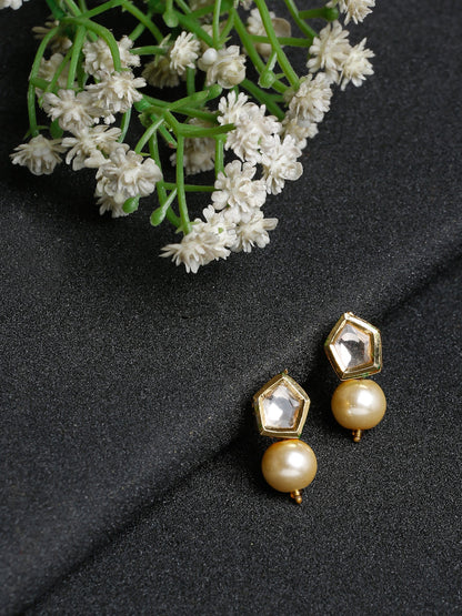 Kundan Studs - Ruby Raang