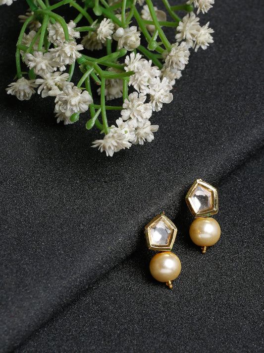Kundan Studs - Ruby Raang