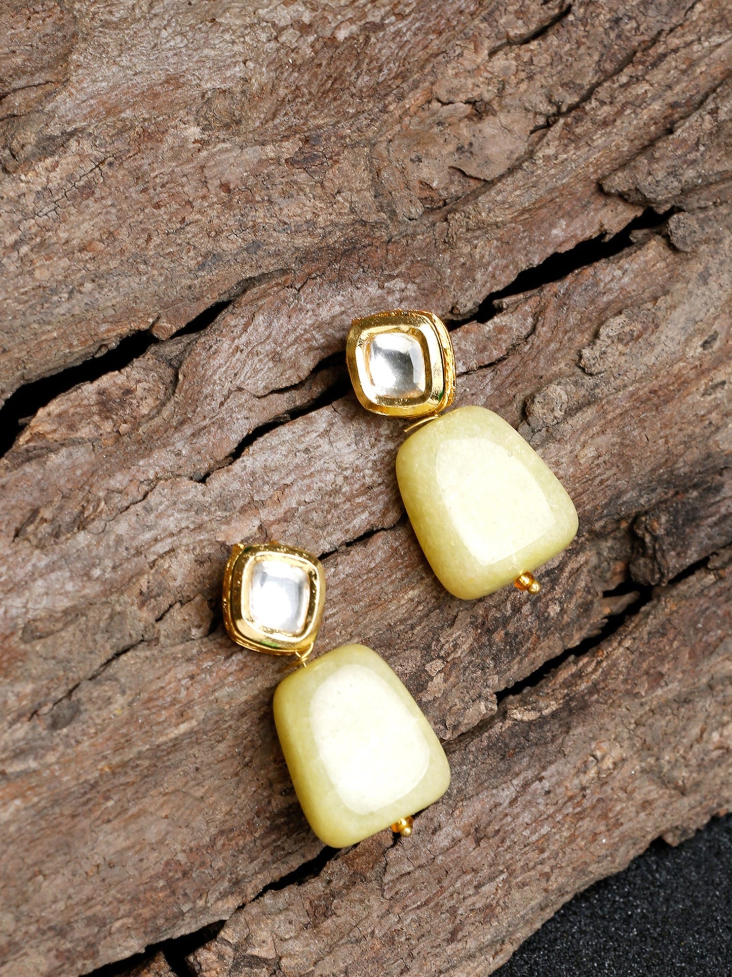 Kundan Studs - Ruby Raang