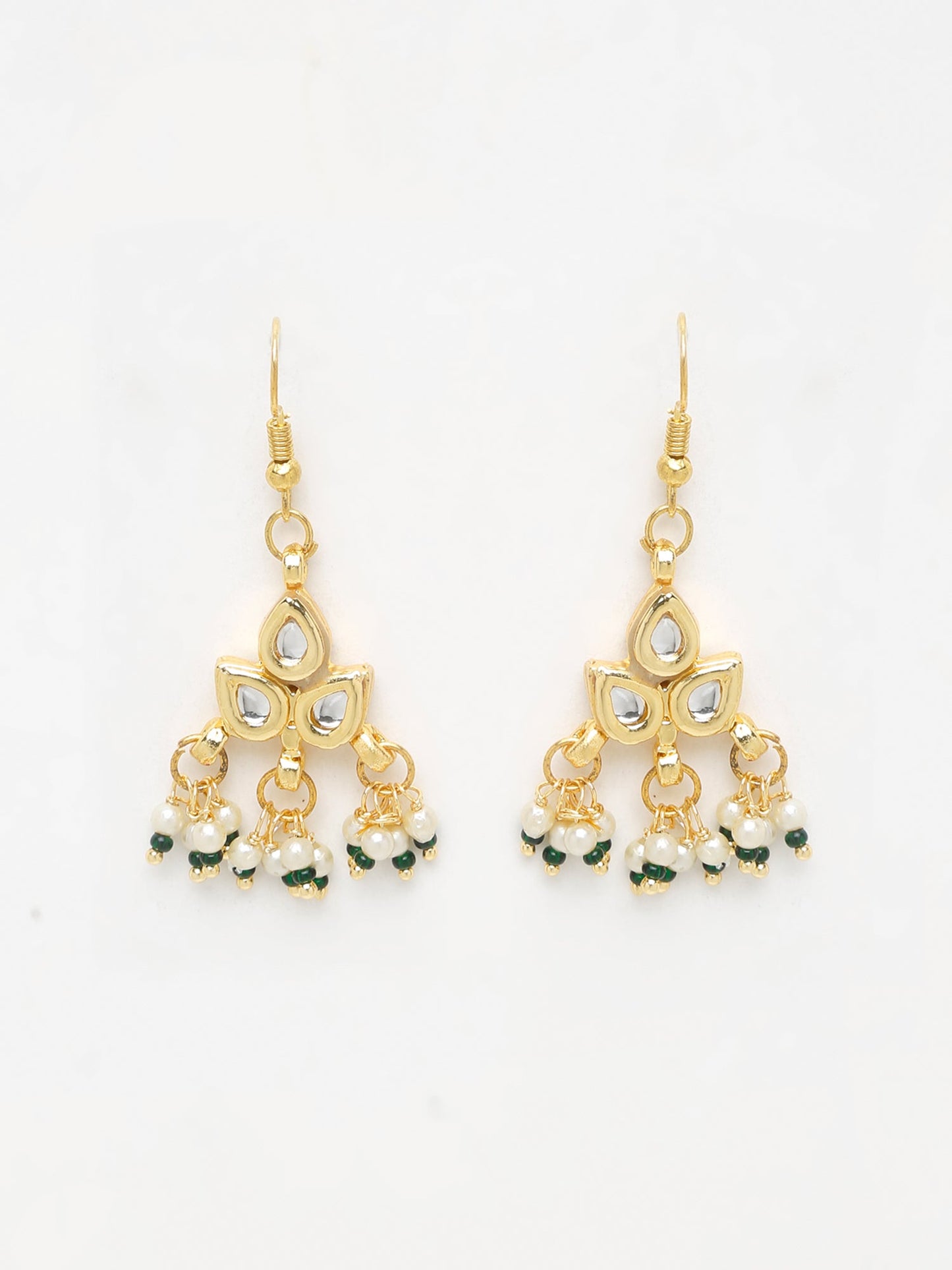 Kundan Studs - Ruby Raang