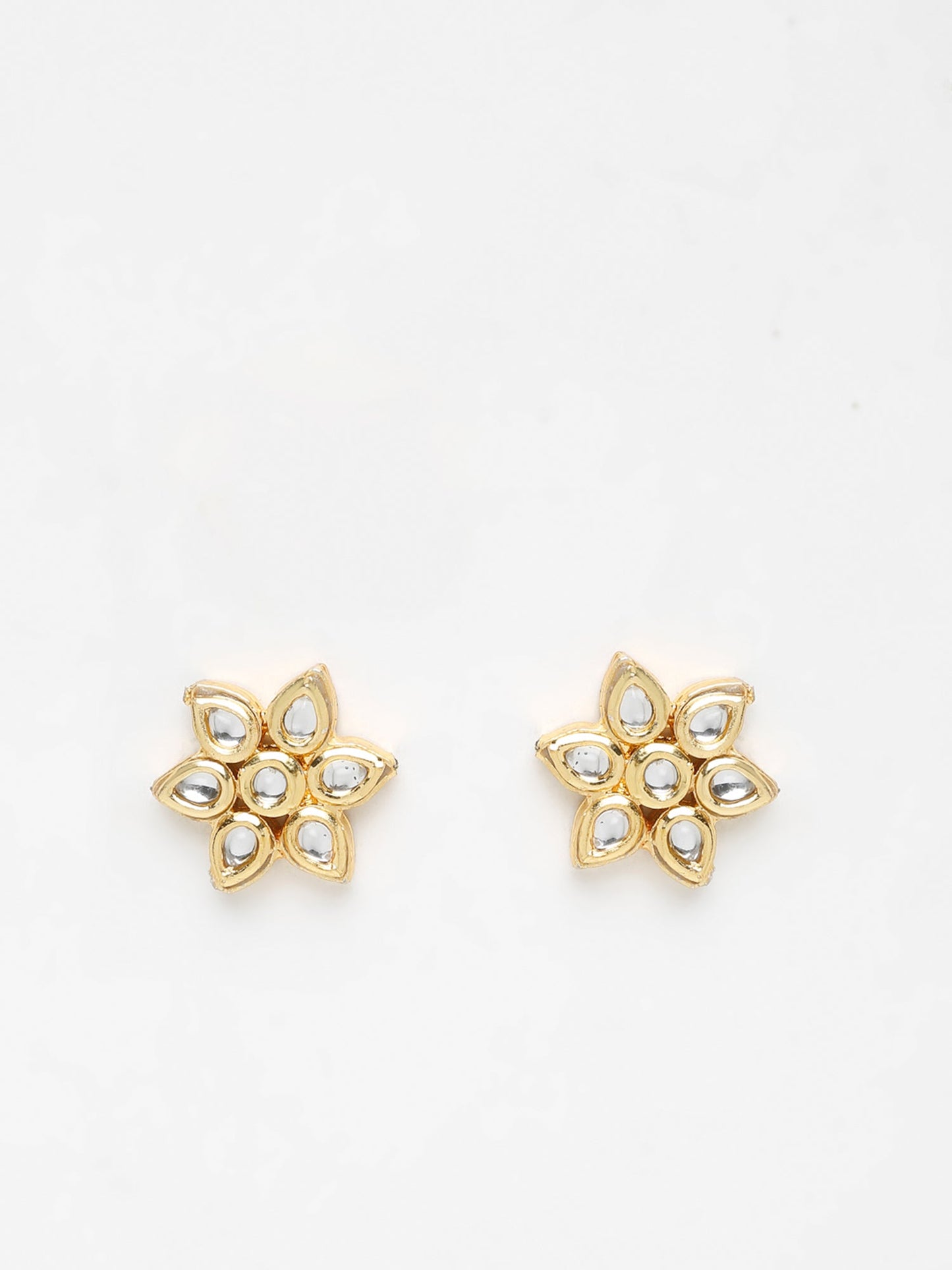 Kundan Studs - Ruby Raang
